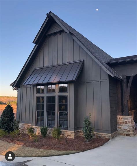 green house with black metal roof|siding colors with black roof.